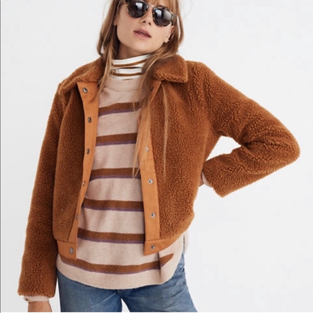 Madewell | Large Teddy Sherpa Portland Jacket